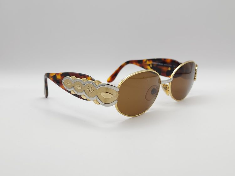 🕶 Linea Pitti Florence Design Mod.438 Sunglasses แว่นกันแดด แว่นตา แว่นตาดำ แว่นดำ Vintage งานเก่า Italy เวอ รูปที่ 4