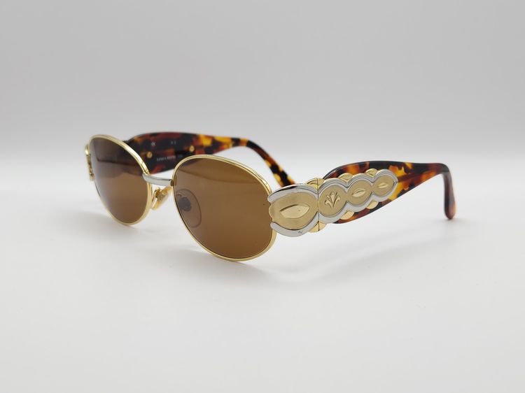 🕶 Linea Pitti Florence Design Mod.438 Sunglasses แว่นกันแดด แว่นตา แว่นตาดำ แว่นดำ Vintage งานเก่า Italy เวอ รูปที่ 5