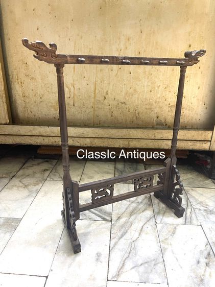 ที่แขวน พู่กัน ไม้แกะสลักสะสม รูปที่ 2