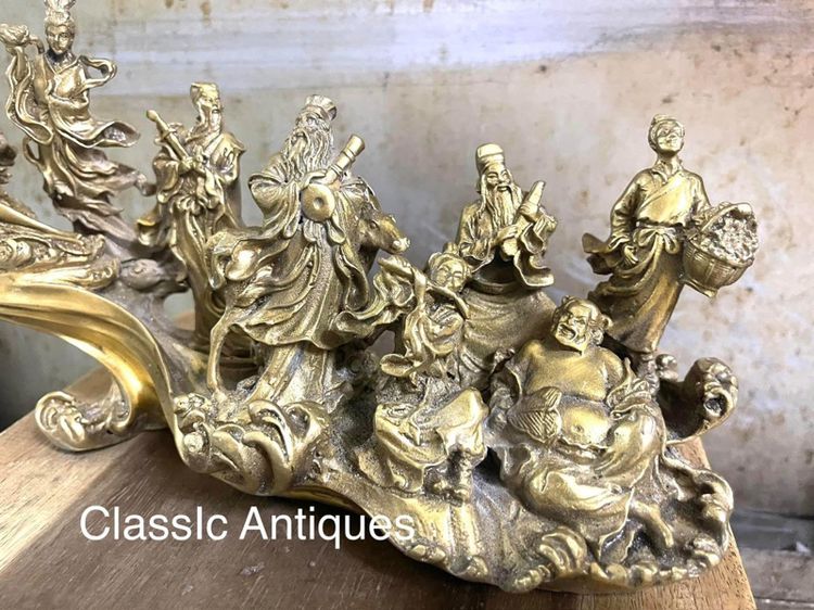 เทพเจ้า แปดเซียน ข้ามสมุทร ทองเหลือง สะสม รูปที่ 3