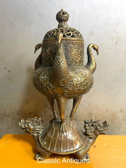 กระถาง กำยาน เต่ามังกรสองหัวA55 รูปที่ 2