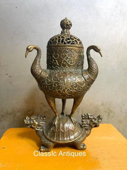 กระถาง กำยาน เต่ามังกรสองหัวA55