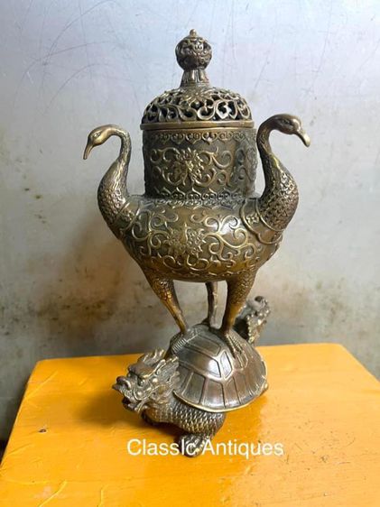 กระถาง กำยาน เต่ามังกรสองหัวA55 รูปที่ 4