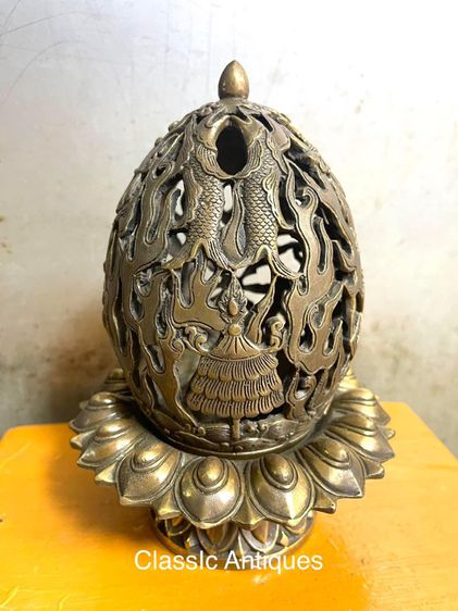 กระถาง กำยาน ลายของมงคลแปดอย่าง A68 รูปที่ 3