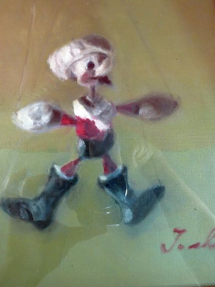 ภาพ พินอคคิโอ Pinocchio ภาพ สีน้ำมัน บนผ้าใบ รูปที่ 4