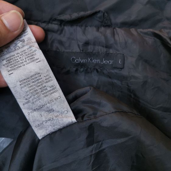 Calvin Klein Black Zipper Jacket รอบอก 42” รูปที่ 9