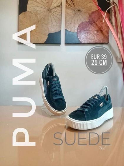 หนังแท้ PUMA SUEDE Sneakers