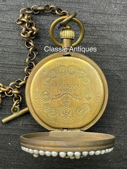 นาฬิกา ตลับ ทองเหลือง สะสม รูปที่ 4