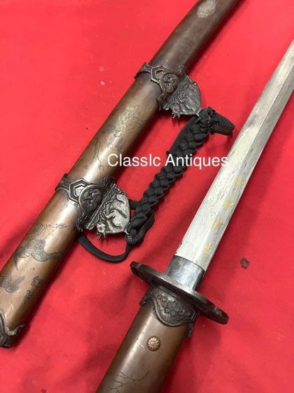 ดาบซามูไรญี่ปุ่น กะไหล่เงิน รูปที่ 2