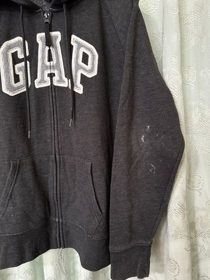 ❤️ Gap Hood Jacket ผ้ายืดสีเทา รูปที่ 7