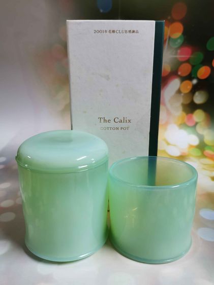แก้วใส่ของ แก้วน้ำ กระปุกใส่สำลี Shiseido The Calix cotton pot รูปที่ 6
