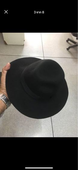 หมวกปานามา สีดำ ทรงสวย สภาพใหม่ยังไม่ผ่านการใช้งาน ป้าย Index ใส่ได้ทั้งชายและหญิง