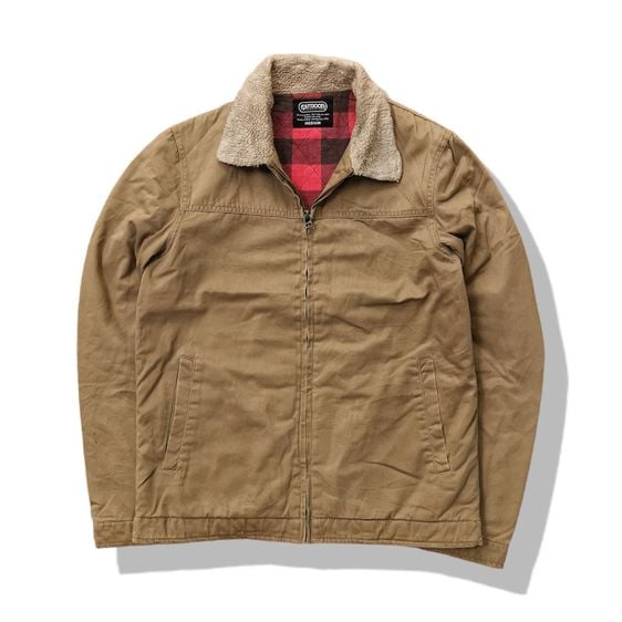 Outdoor Khaki Brown Zipper Jacket รอบอก 42” รูปที่ 1