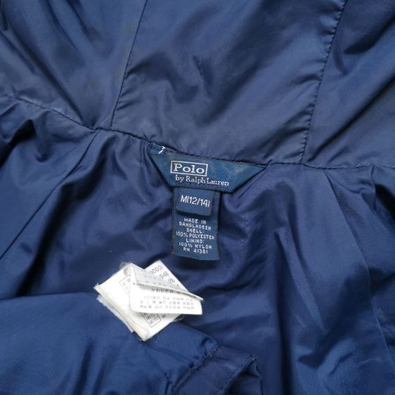 Polo Ralph Lauren Navy Blues Hooded Jacket รอบอก 39” รูปที่ 8