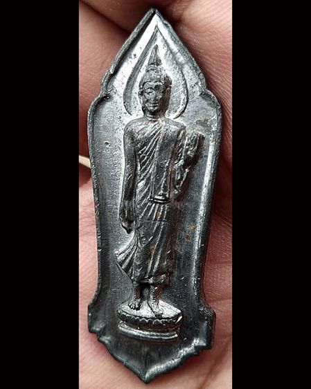 1.พระลีลา 25 พุทธศตวรรษ เนื้อชิน พิมพ์เท้าซ้ายเรียว รูปที่ 2