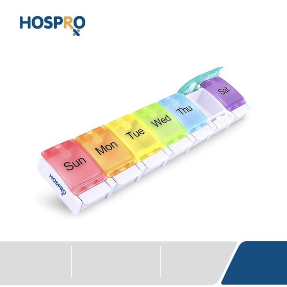 HOSPRO กล่องจัดชุดยา 7 วัน รุ่น H-PB01 กล่องยาพกพา ตลับยา Pill Box 7 Days รูปที่ 4