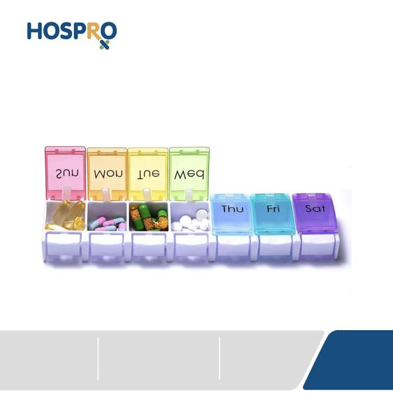 HOSPRO กล่องจัดชุดยา 7 วัน รุ่น H-PB01 กล่องยาพกพา ตลับยา Pill Box 7 Days รูปที่ 6