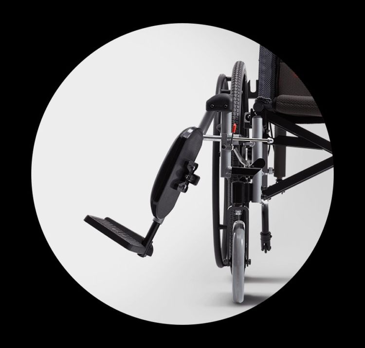  Karma รถเข็น อลูมิเนียม ปรับเอนนอนได้ รุ่น KM-5000 Reclining Foldable Aluminum Wheelchair รูปที่ 5