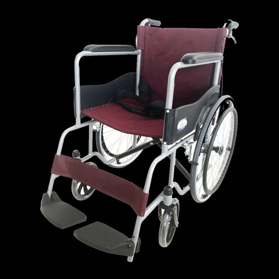  วีลแชร์ รถเข็น ผู้ป่วย เหล็กชุบ พับได้ พร้อมเบรคมือ Standard Foldable Wheelchair ║รับประกัน 1 ปี รูปที่ 7