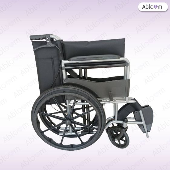  วีลแชร์ รถเข็น ผู้ป่วย เหล็กชุบ พับได้ พร้อมเบรคมือ Standard Foldable Wheelchair ║รับประกัน 1 ปี รูปที่ 17