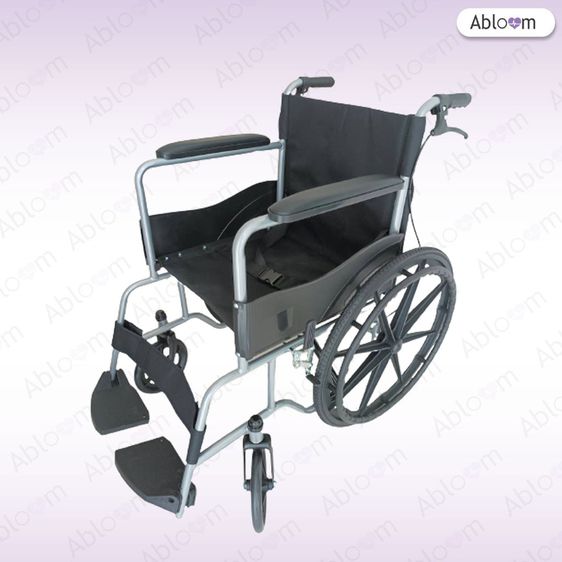  วีลแชร์ รถเข็น ผู้ป่วย เหล็กชุบ พับได้ พร้อมเบรคมือ Standard Foldable Wheelchair ║รับประกัน 1 ปี รูปที่ 15