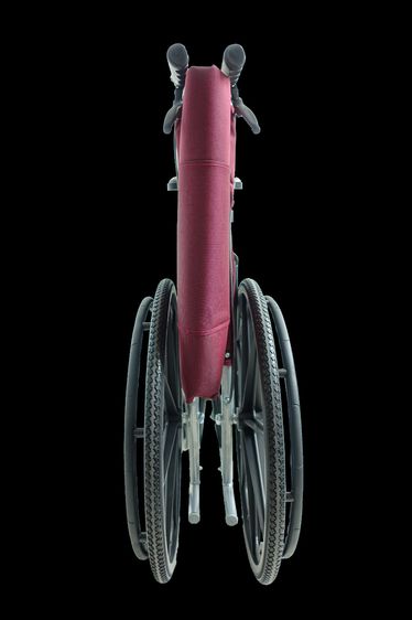  วีลแชร์ รถเข็น ผู้ป่วย เหล็กชุบ พับได้ พร้อมเบรคมือ Standard Foldable Wheelchair ║รับประกัน 1 ปี รูปที่ 4