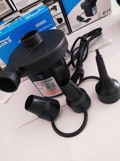  ปั้มลมที่สูบลมจ้า สูบของเล่น สระน้ำ ที่นอน เรือยาง ตุ๊กตา ลูกบอลและอื่นๆ เก้บปลายทาง รูปที่ 4