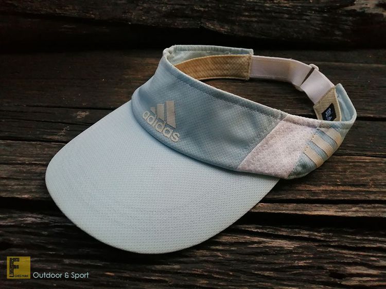 หมวกเปิดหัว adidas สีฟ้าอ่อน  มือสองสภาพดี งานแท้ หมวกกีฬา หมวกอดิดาส หมวกวิ่ง รูปที่ 2