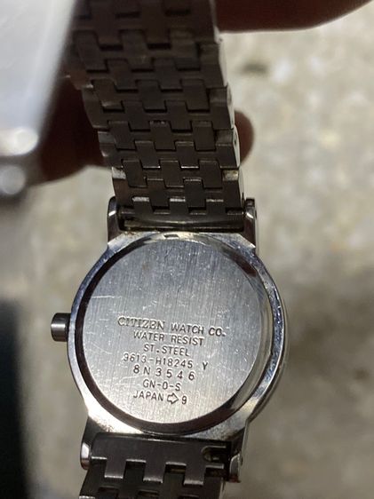 นาฬิกายี่ห้อ CITIZEN   ซิติเซ็น  ควอทซ์ ของแท้มือสอง สแตนเลส  850฿ รูปที่ 2