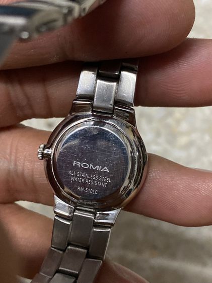 นาฬิกายี่ห้อ ROMIA  ควอทซ์ ของแท้มือสอง สแตนเลสสภาพสวย  950฿ รูปที่ 2