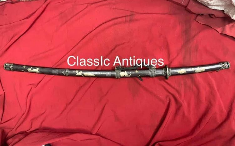 ดาบญี่ปุ่น ลวดลายกระไหร่เงิน รูปที่ 3