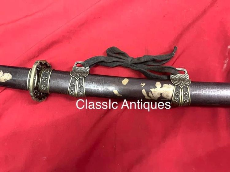 ดาบญี่ปุ่น ลวดลายกระไหร่เงิน รูปที่ 2