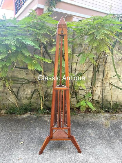 เสา แขวนหมวก ไม้สักสะสม รูปที่ 3