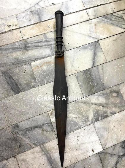 ใบหอก ด้ามทองเหลืองสะสม รูปที่ 4