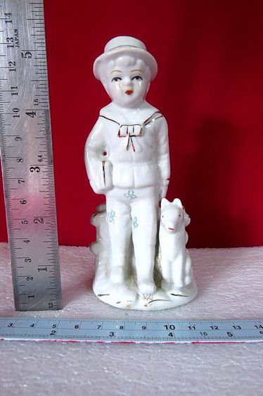 ตุ๊กตา หนูน้อย สุนัขตัวโปรด งานเซรามิก ประเทศเยอรมัน รูปที่ 2