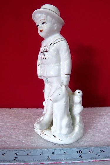 ตุ๊กตา หนูน้อย สุนัขตัวโปรด งานเซรามิก ประเทศเยอรมัน รูปที่ 5