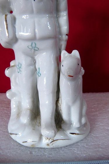 ตุ๊กตา หนูน้อย สุนัขตัวโปรด งานเซรามิก ประเทศเยอรมัน รูปที่ 4