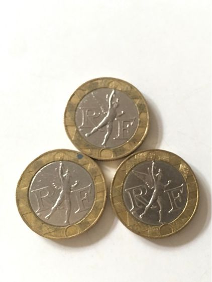 เหรียญต่างประเทศ ฝรั่งเศษ 10f ปี 1989-1990-1991 สภาพสวย รูปที่ 2