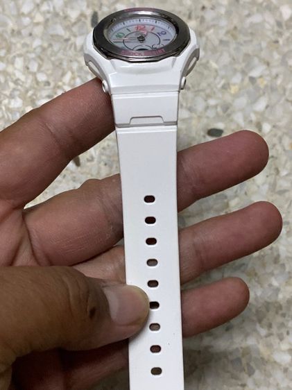 นาฬิกายี่ห้อ CASIO  Baby G   แท้มือสอง  ระบบแสงอาทิตย์  ขาวสวย  850฿ รูปที่ 6