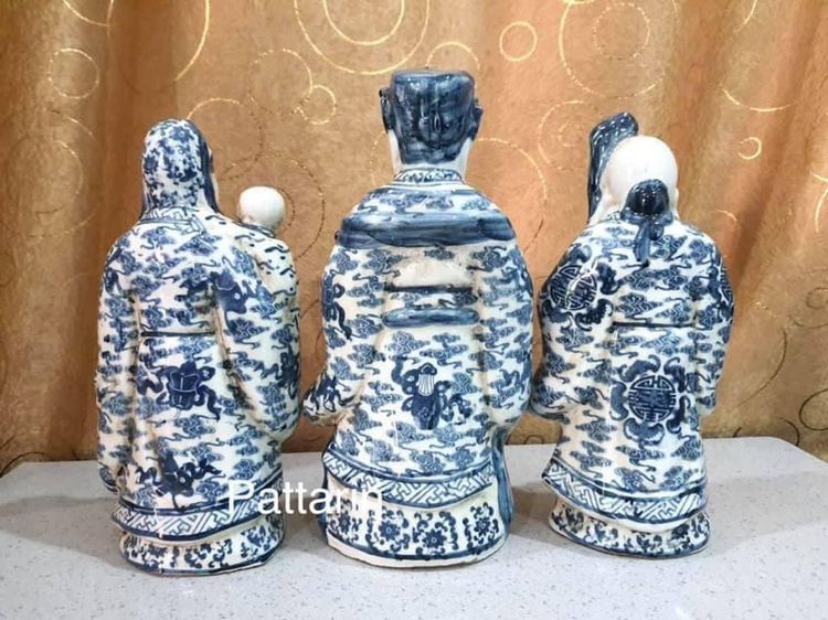 เทพเจ้า ฮกลกซิ่ว กังไส ลายครามสะสม รูปที่ 2