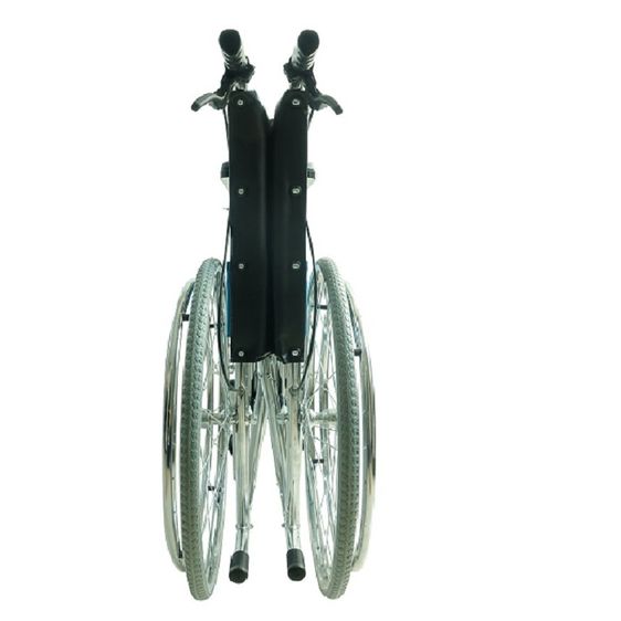 Abloom รถเข็นผู้ป่วย รถเข็นนั่งถ่าย All in one พับได้ มี กระโถนรองถ่าย Chrome Steel Commode Wheelchair รูปที่ 4