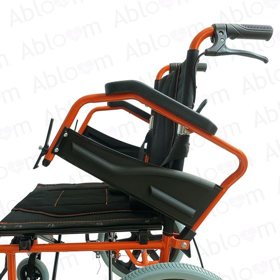  รถเข็นผู้ป่วย อลูมิเนียมอัลลอยด์ พับพนักพิงได้ ยกที่วางแขนได้ Deluxe Lightweight Foldable Wheelchair  รูปที่ 3