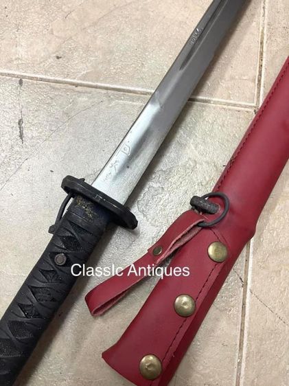ดาบทหารญี่ปุ่น ซามูไร ปอกหุ้มหนัง รูปที่ 2
