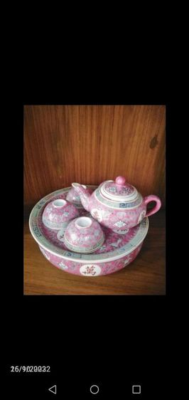 ชุด​กาน้ำชากระเบื้อง​กังไส​งาน​เก่า​จีน​ รูปที่ 2