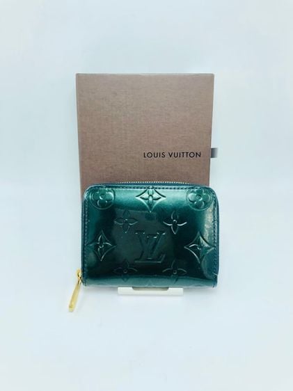 หนังแท้ ไม่ระบุ เขียว (Louis Vuitton)กระเป๋าบัตรและเหรียญ661371)