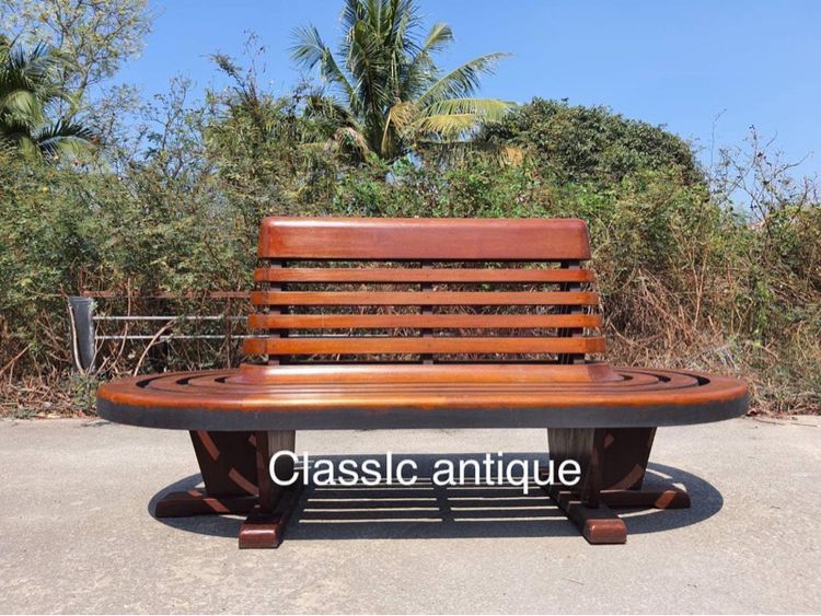 เก้าอี้รถไฟ ชานชาลา ไม้สัก รูปที่ 4