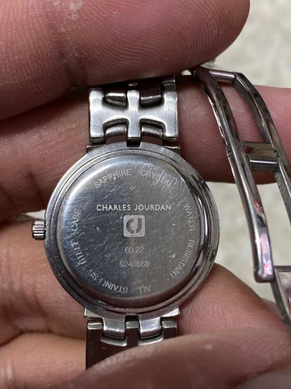 นาฬิกายี่ห้อ CHARLES  JOUDAN   ควอทซ์ ของแท้มือสอง  กระจกกันรอย  850฿ รูปที่ 2