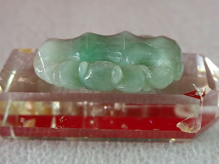 จี้หยก กอไผ่ สีเขียวใส หยกพม่า รูปที่ 4