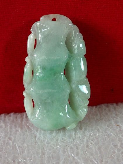 จี้หยก กอไผ่ สีเขียวใส หยกพม่า รูปที่ 2