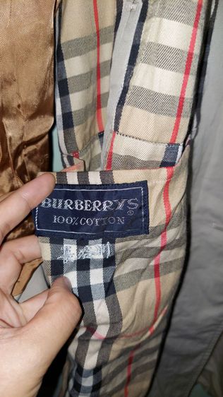 เสื้อโค้ท Burberry สีน้ำตาล  รูปที่ 5